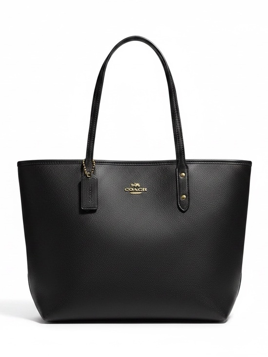 Coach Handbags - Coach Black  Zip Leather Everyday Tote NWT